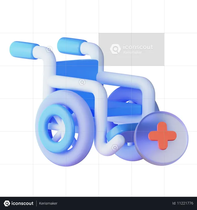 WheelChair  3D Icon