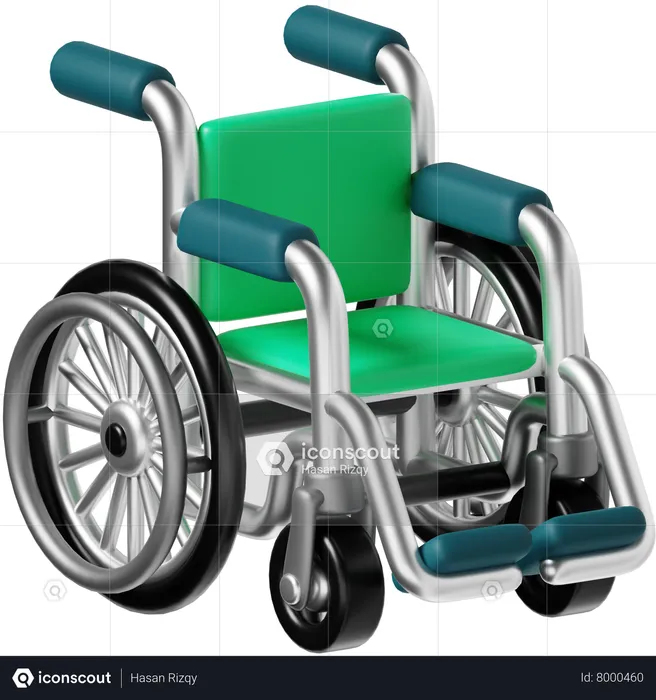 Wheelchair  3D Icon