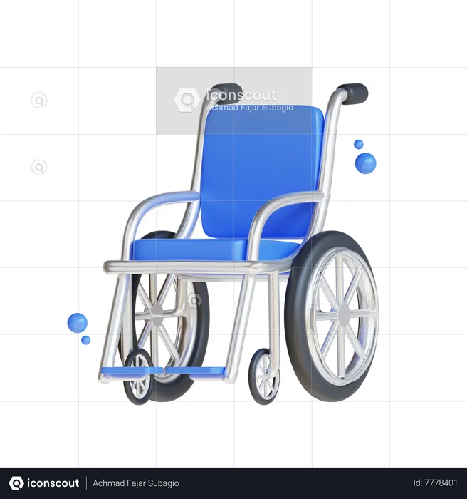 Wheelchair  3D Icon