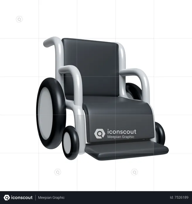 Wheelchair  3D Icon