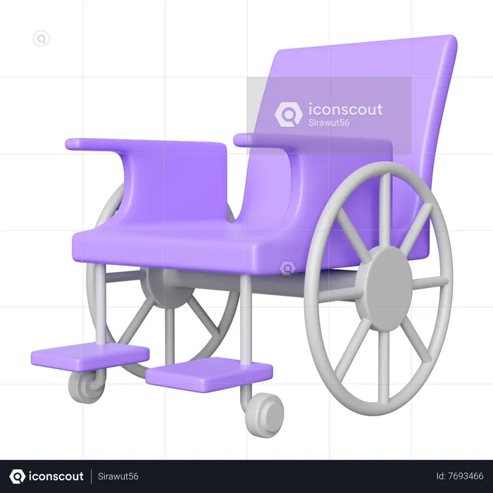 Wheelchair  3D Icon