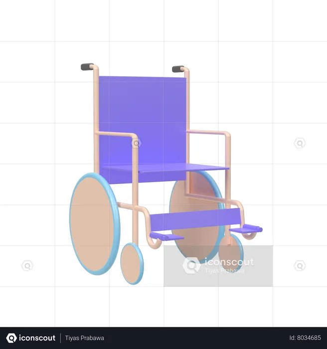 Wheelchair  3D Icon