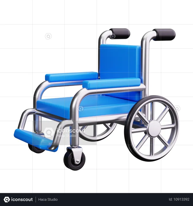 Wheelchair  3D Icon