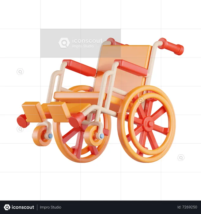 Wheelchair  3D Icon