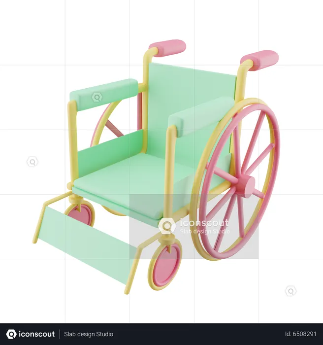 Wheelchair  3D Icon