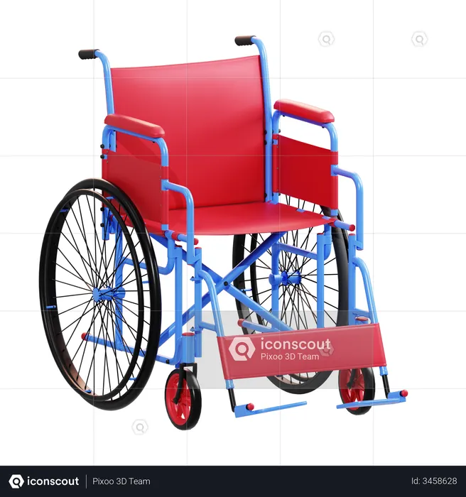 Wheelchair  3D Illustration