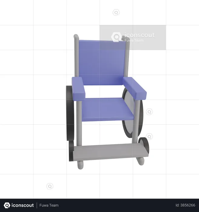 Wheelchair  3D Illustration