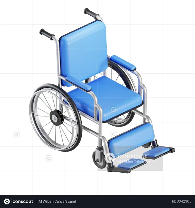 Wheelchair  3D Illustration