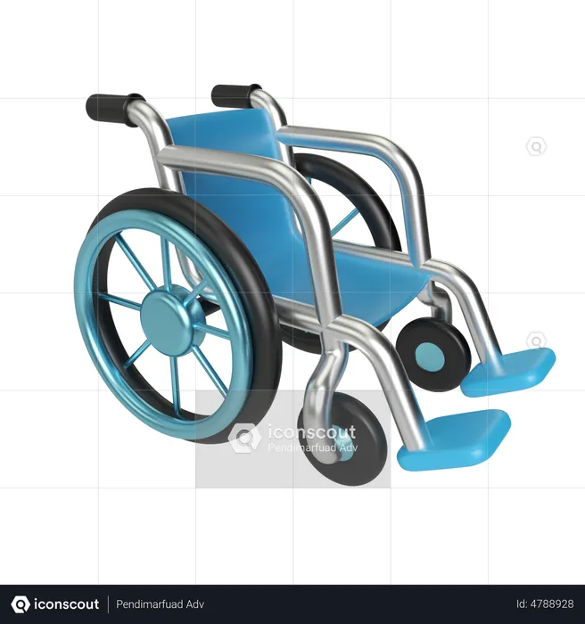 Wheelchair  3D Illustration