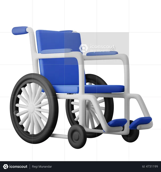 Wheelchair  3D Illustration
