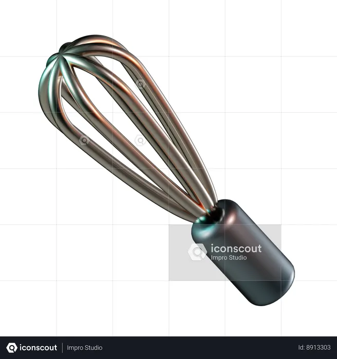 Whisk  3D Icon