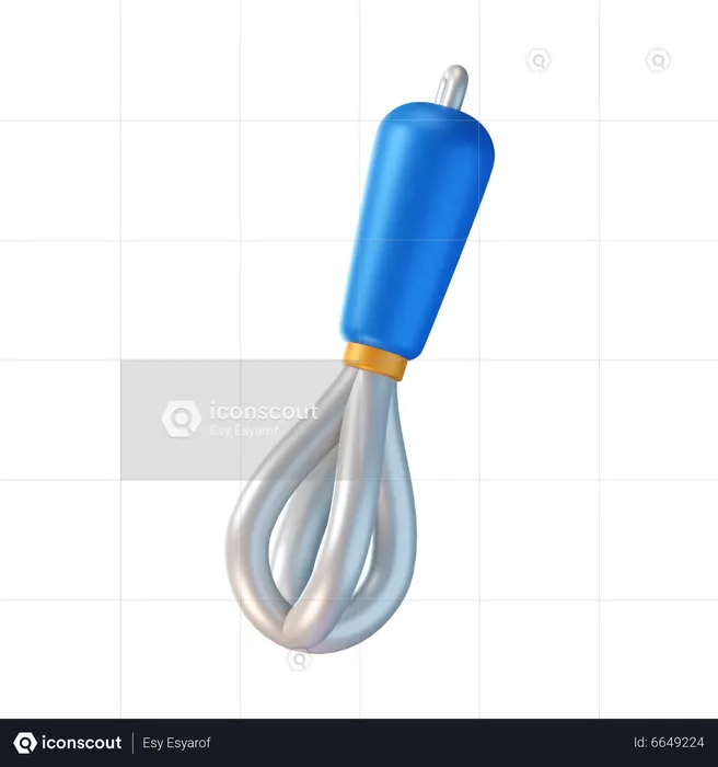 Whisk  3D Icon