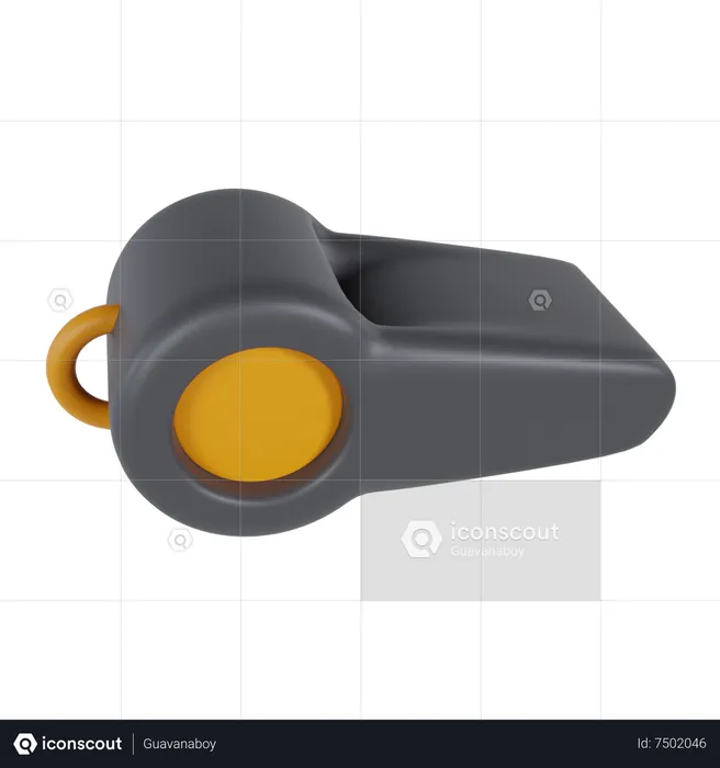 Whistle  3D Icon