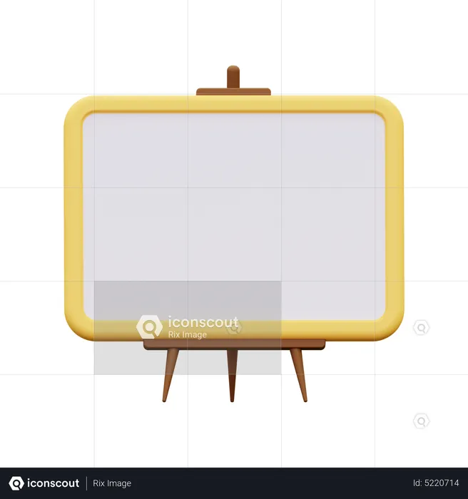 White Board  3D Icon
