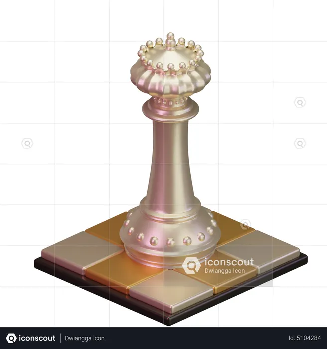 White King  3D Icon