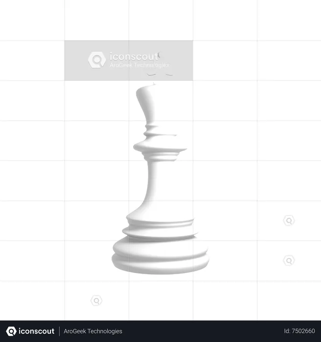 White king  3D Icon