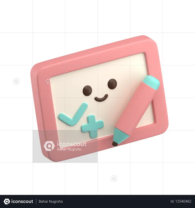 Whiteboard  3D Icon