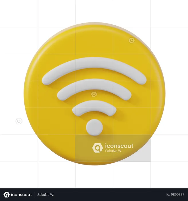 Wi-fi  3D Icon