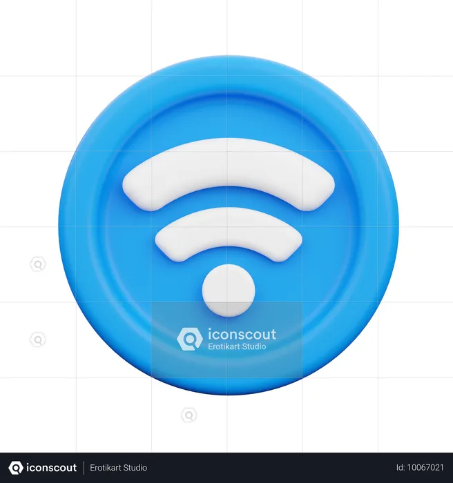 Wi-fi  3D Icon