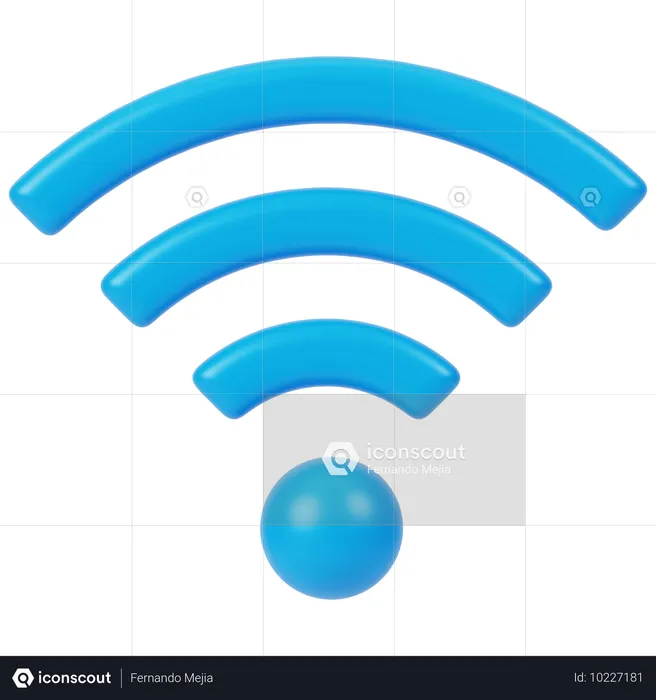 Wi-Fi  3D Icon