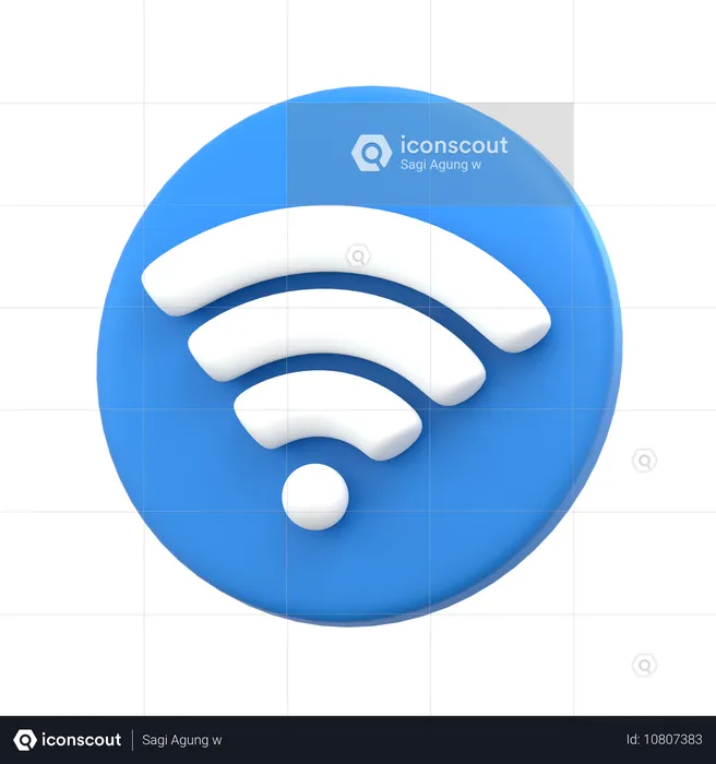 Wi-fi  3D Icon