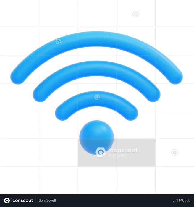 Wi-fi  3D Icon