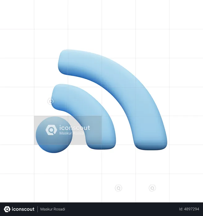 Wi-fi  3D Icon