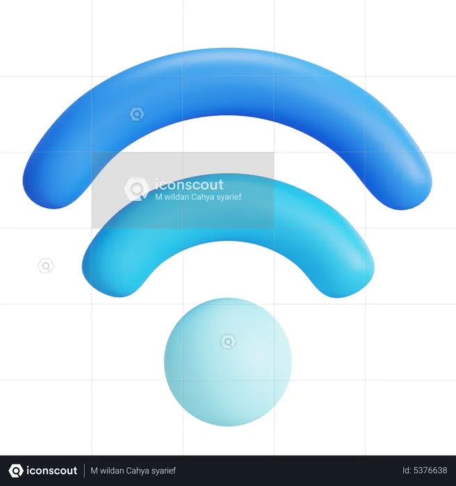 Wi-fi  3D Icon