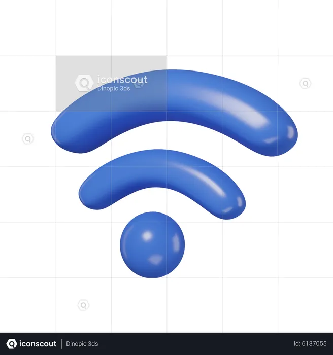 Wi-fi  3D Icon