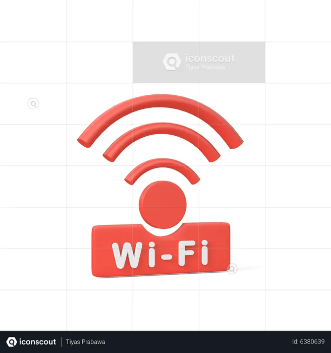 Wi Fi  3D Icon
