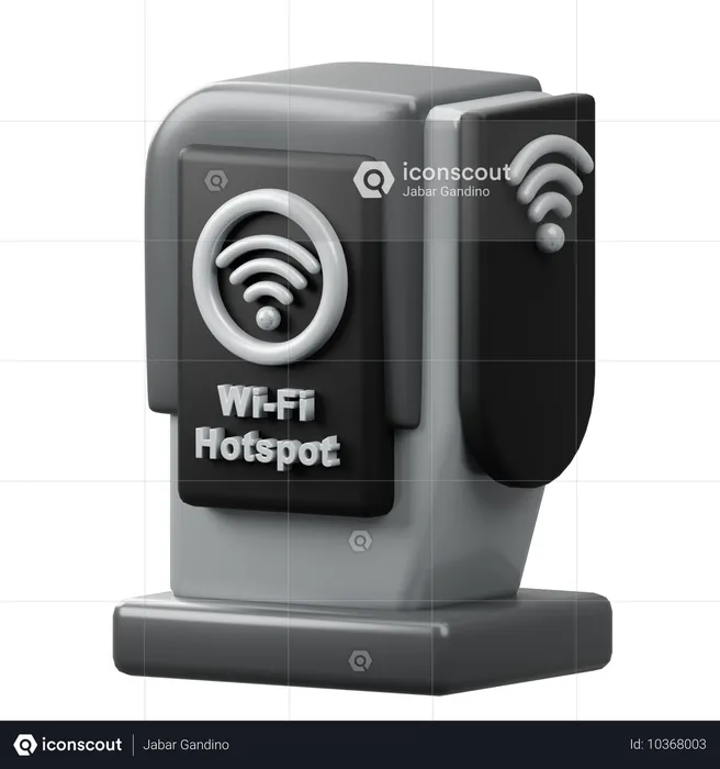 Wi-Fi Hotspot  3D Icon