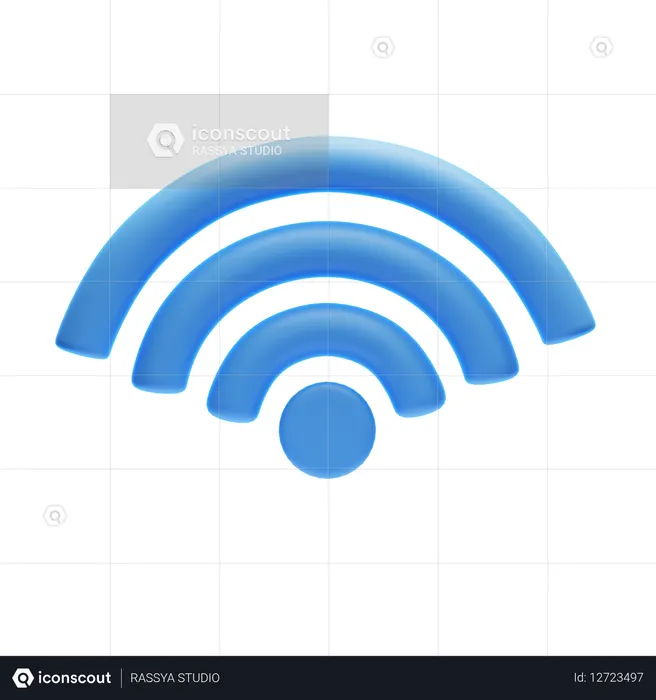 Wi-Fi Signal  3D Icon