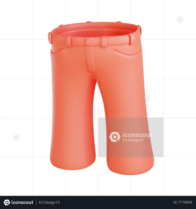 Wide Leg Pants  3D Icon