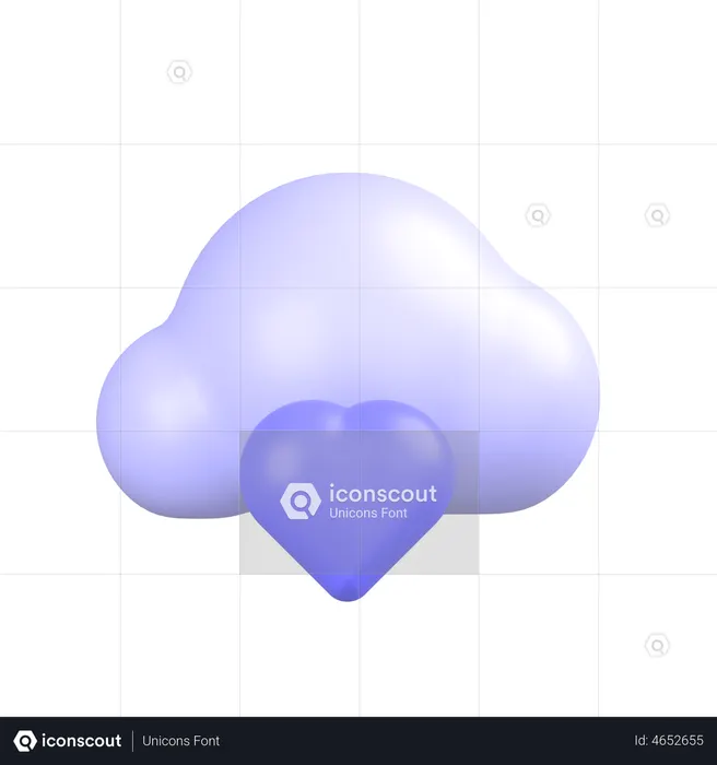Wie eine Wolke  3D Icon