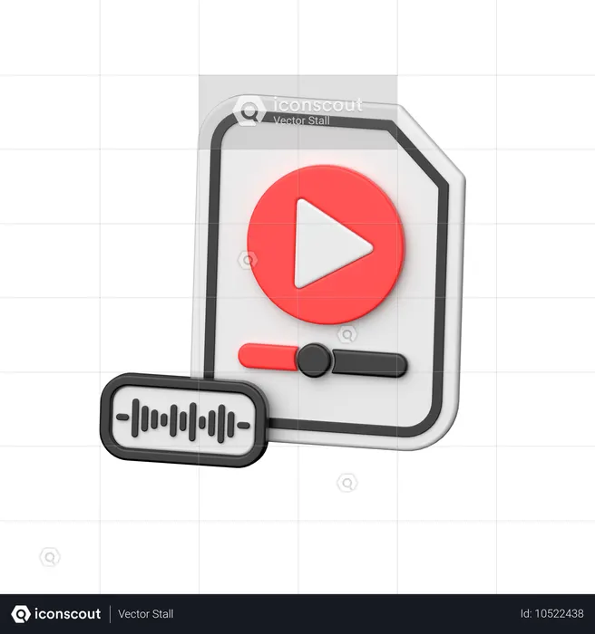 Datei abspielen  3D Icon