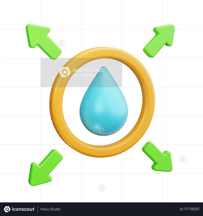 Wasser wiederverwenden  3D Icon