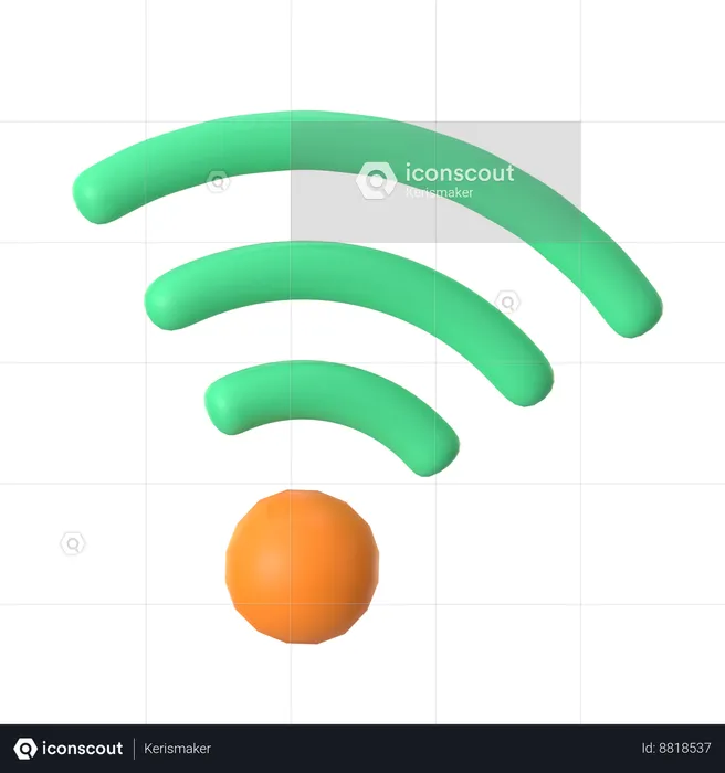 Wifi  3D Icon