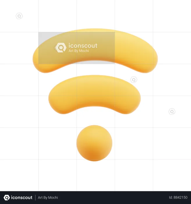 Wi-Fi  3D Icon