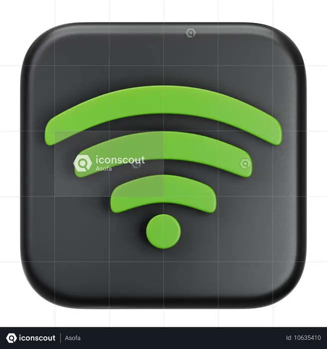 Wifi  3D Icon