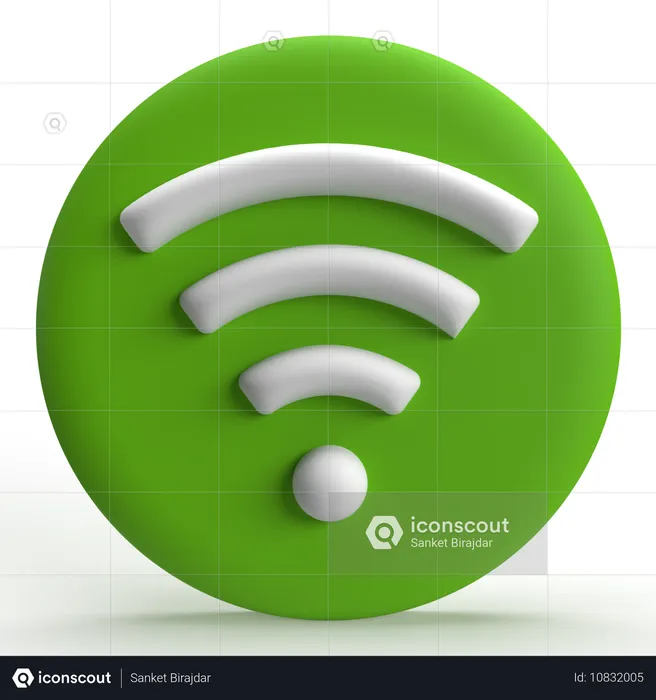 Wi-Fi  3D Icon