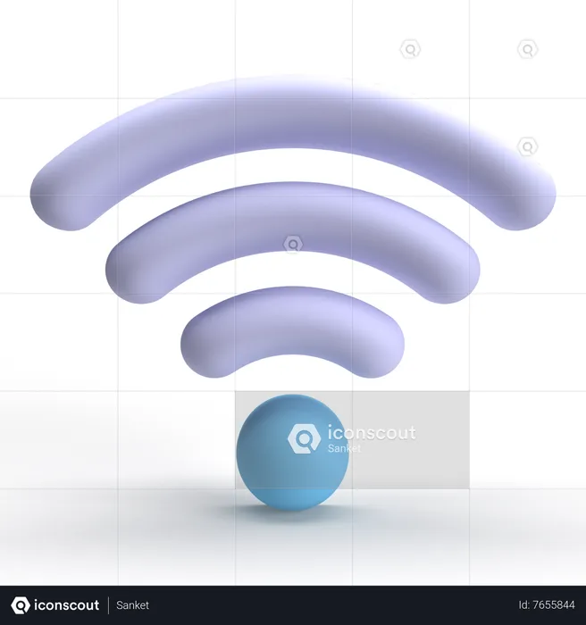 Wifi  3D Icon