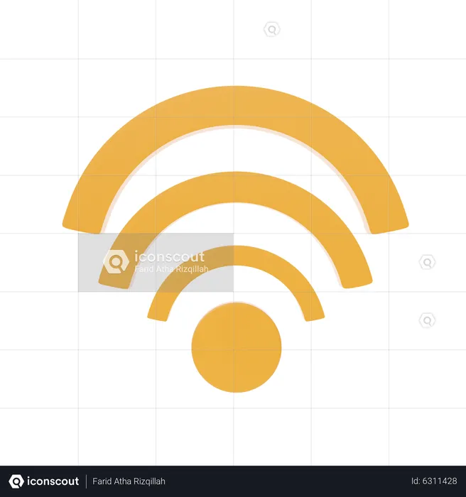 Wifi  3D Icon