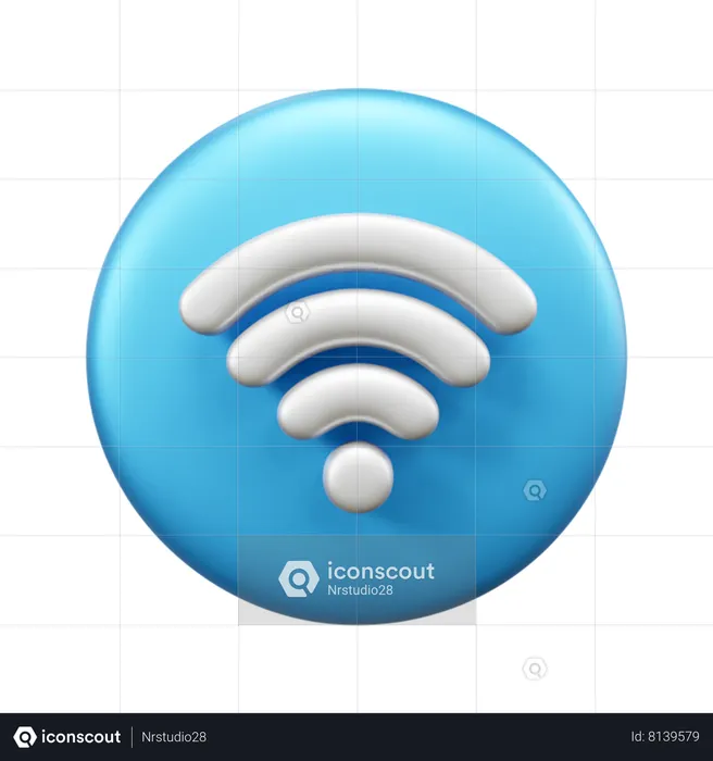 Wifi  3D Icon