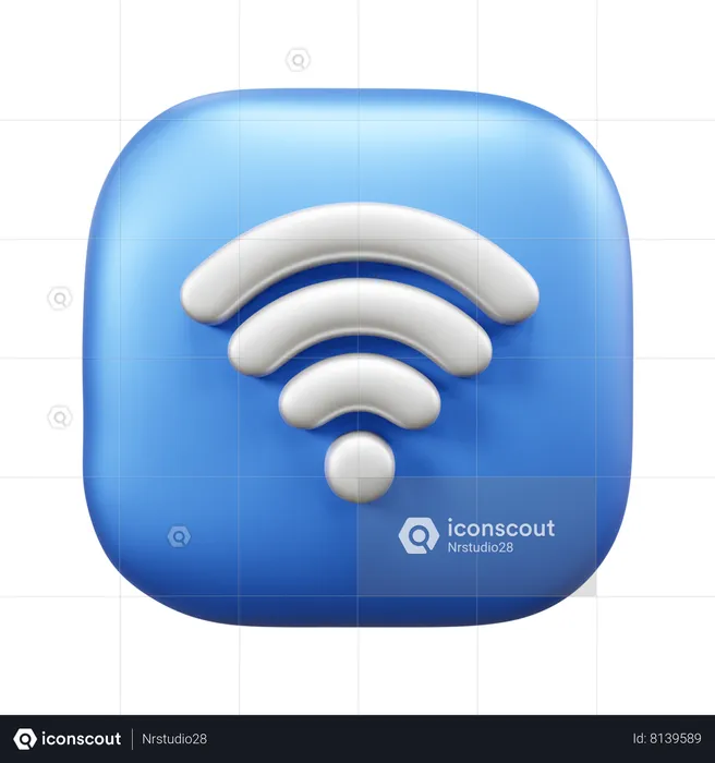 Wifi  3D Icon