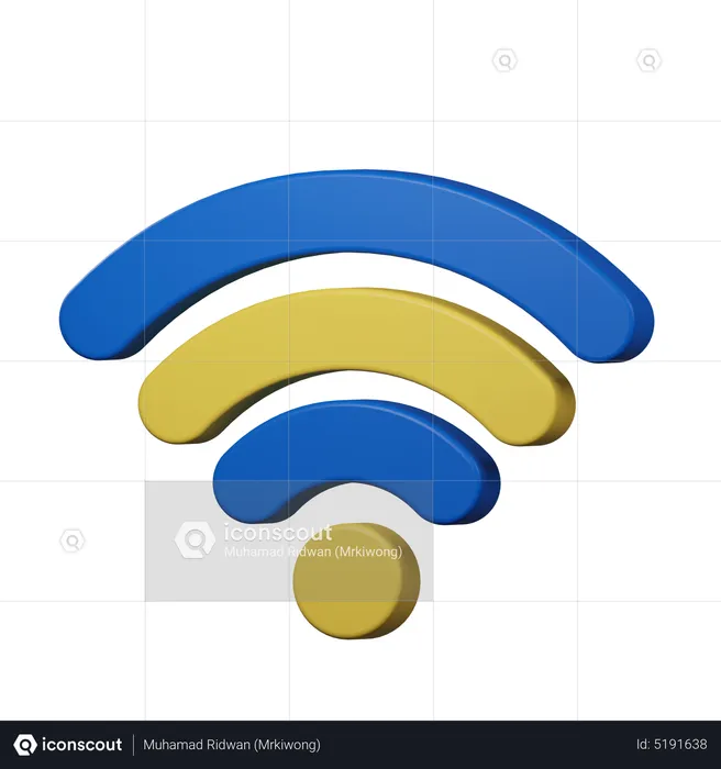 Wifi  3D Icon