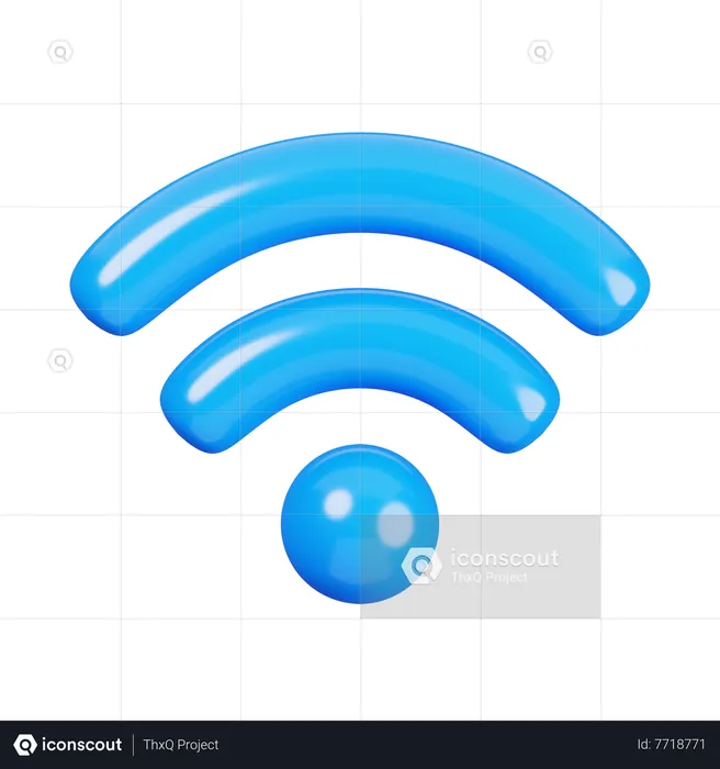 Wifi  3D Icon