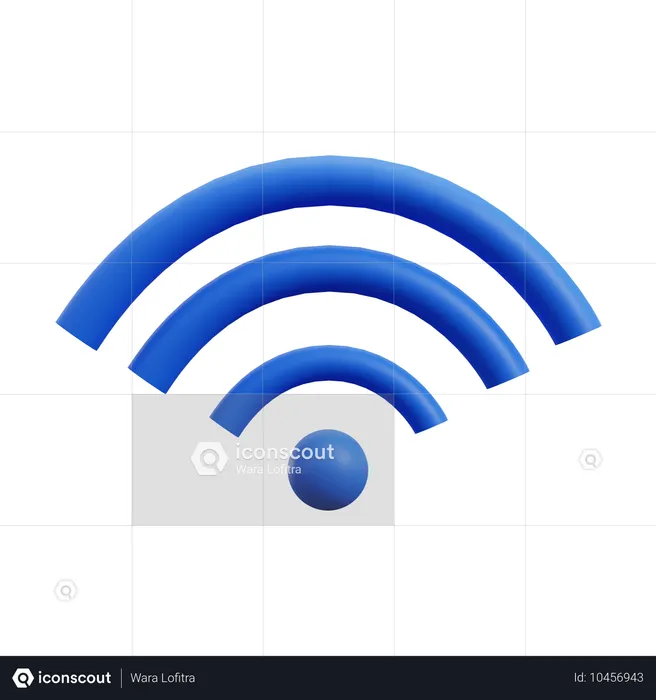 Wifi  3D Icon