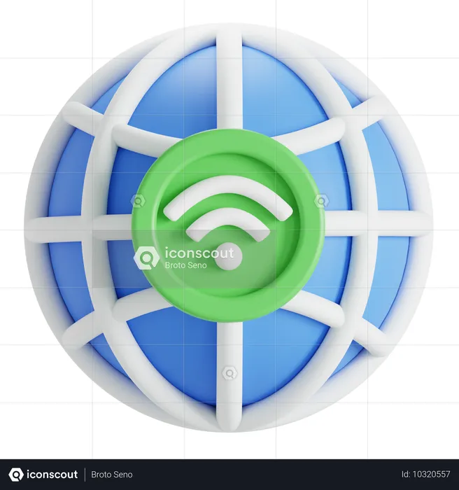 Wifi  3D Icon