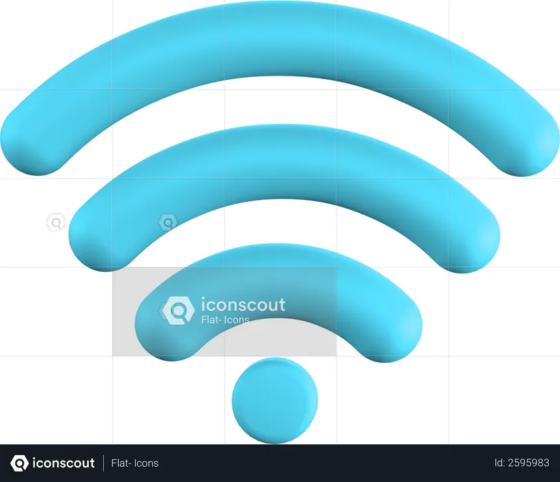 Wifi  3D Illustration