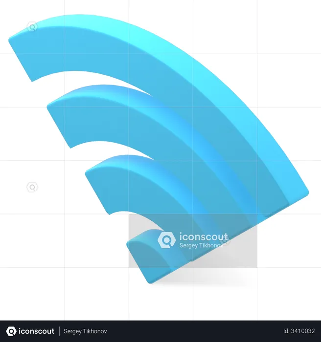 Wifi  3D Illustration